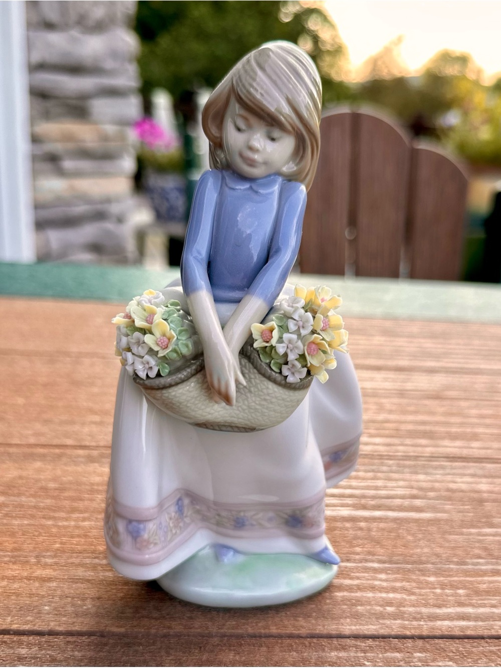 Vintage Lladro "May Flowers" Porcelain Figurine #5467 Spain Retired